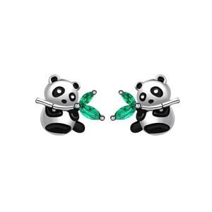 Petites Boucles d'Oreilles Panda