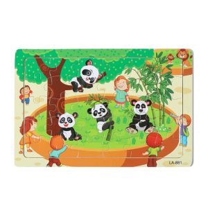 Puzzle Panda Bambou