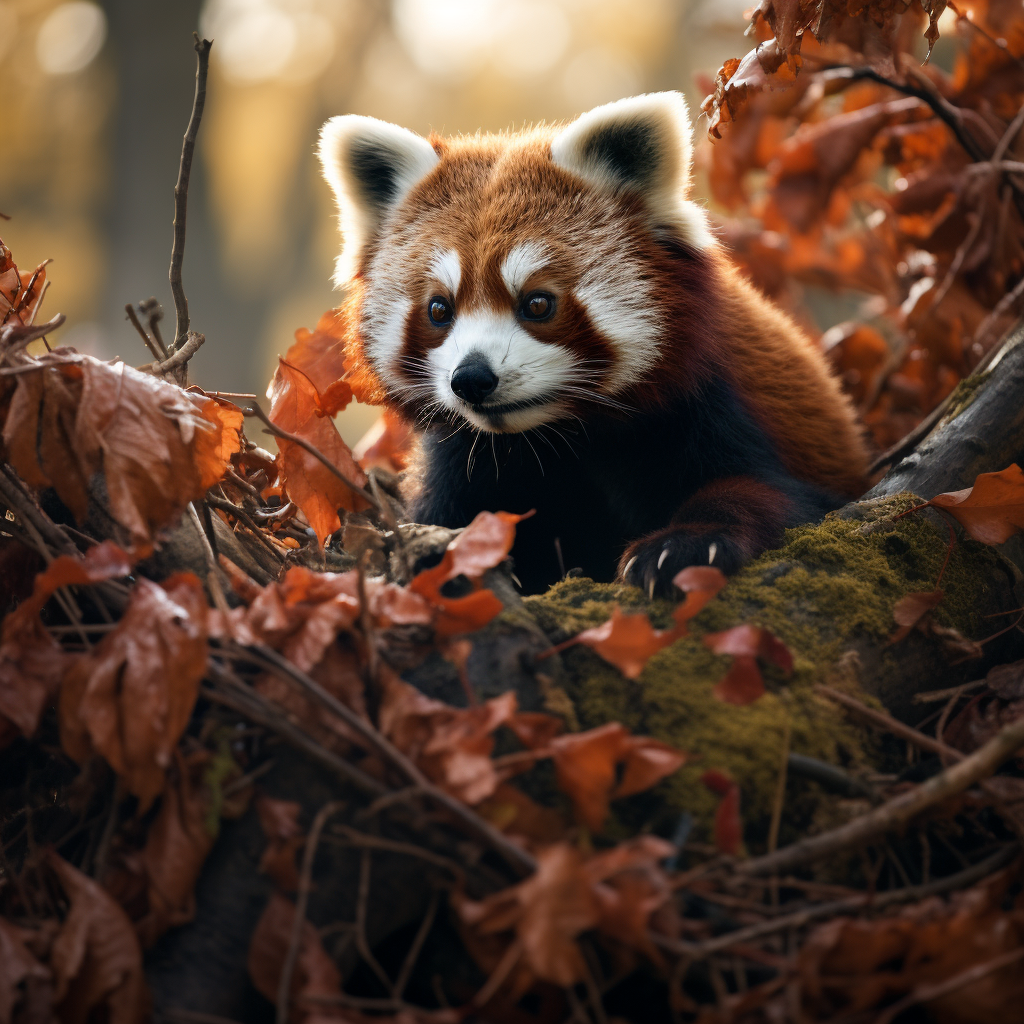 panda roux dans la forets